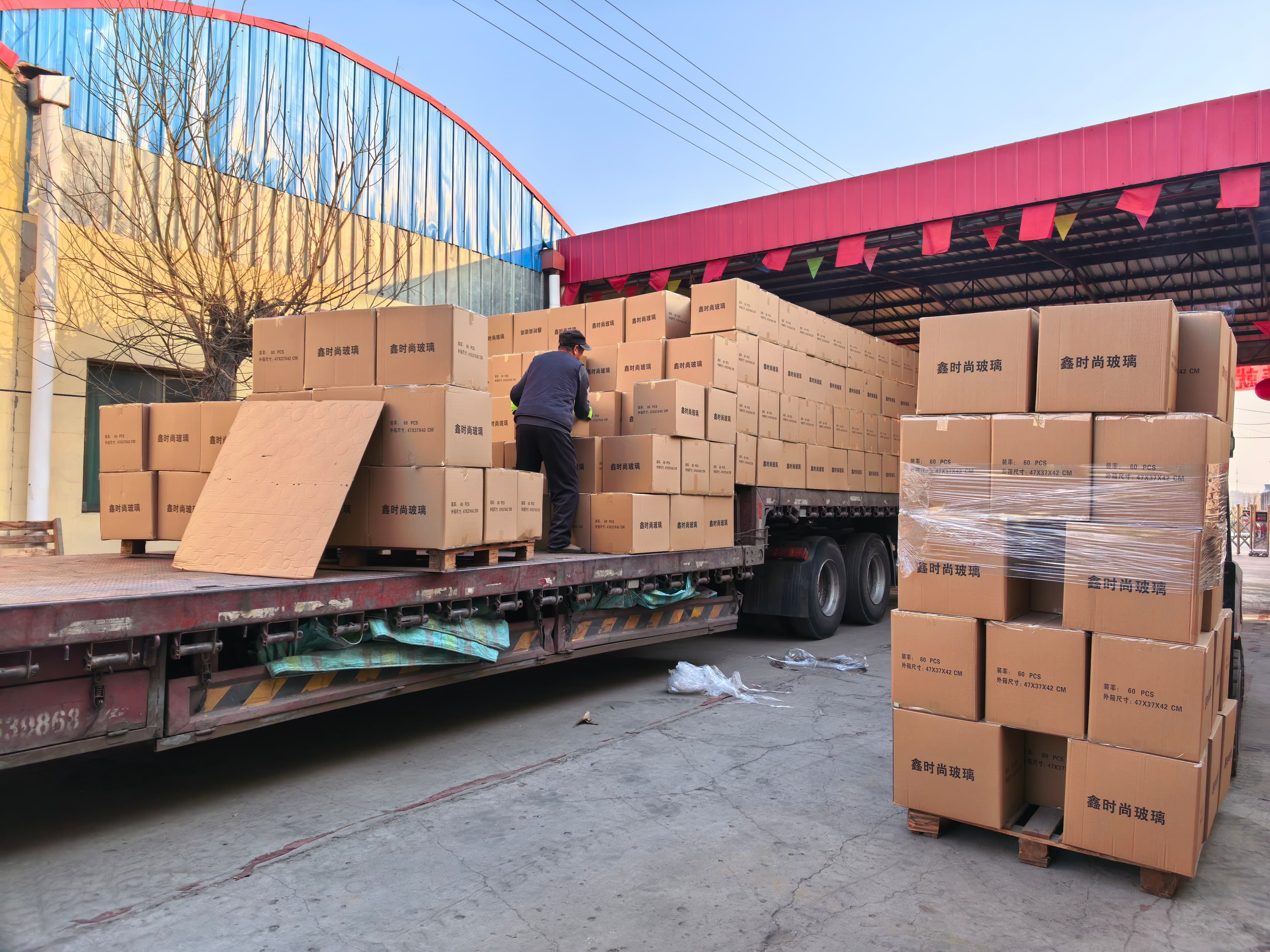 Container loading for international shipping